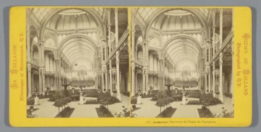 Interior of the Paleis voor Volksvlijt, Amsterdam