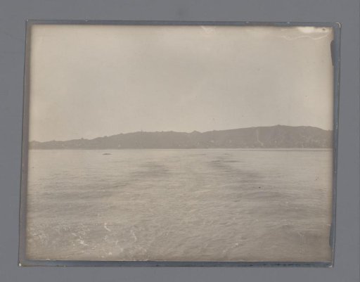 View of hills by the water, South-East Asia