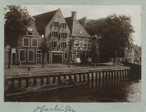 View of the Rommelhaven in Harlingen
