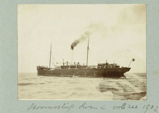 Steamship Swan at Sea