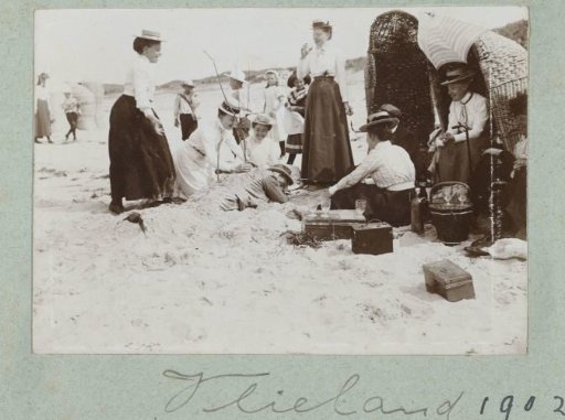 Group Enjoying Themselves on the Beach