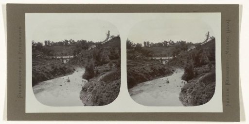 Bridge over a swift-flowing river near Kepandjen.