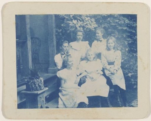 Group Portrait of Seven Unknown Girls