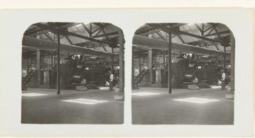 Drying of tea in a factory hall