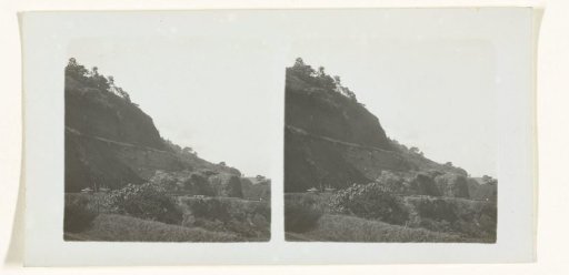 Landscape with mountain road on Java