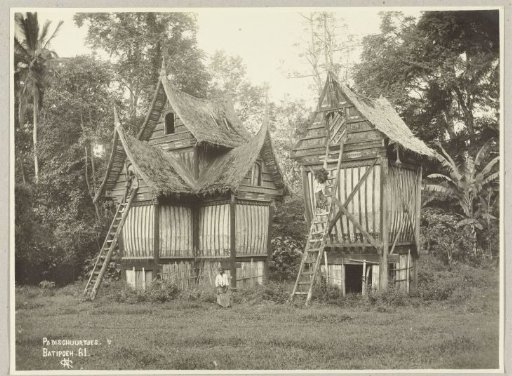 Padis huts in Batipuh on Sumatra
