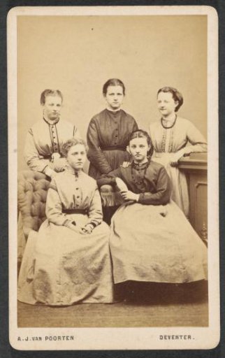 Portrait of a Group of Young Women, One of Whom is Probably the Mother of A. F. Marmelstein