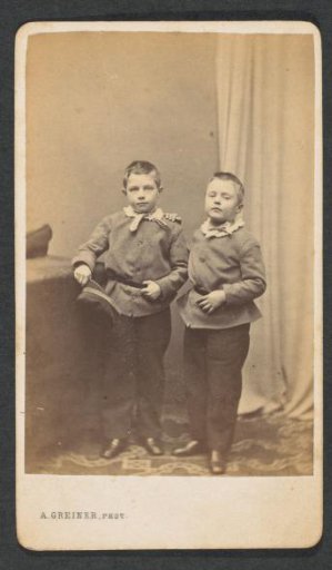 Portrait of two unknown children from the Marmelstein family