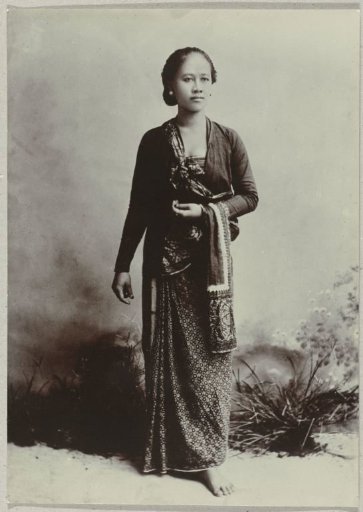 Studio Portrait of a Young Javanese Woman