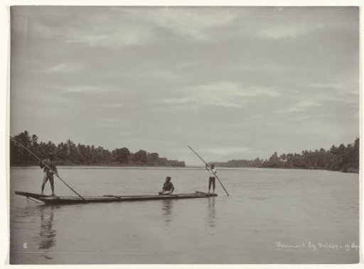 Crossing a River with a Long Log Boat
