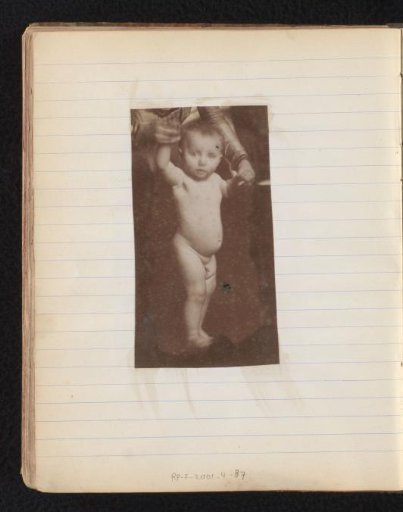 Study of a naked toddler and woman, by Jacques de Lalaing, preliminary study for Holy Virgin with the Child