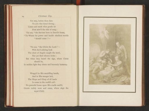 Photographic reproduction of a painting, depicting the Adoration of the Shepherds