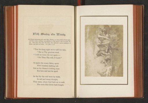 Photographic reproduction of a print, depicting the Miraculous Draught of Fishes