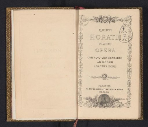 Opera of Quintus Horatius Flaccus