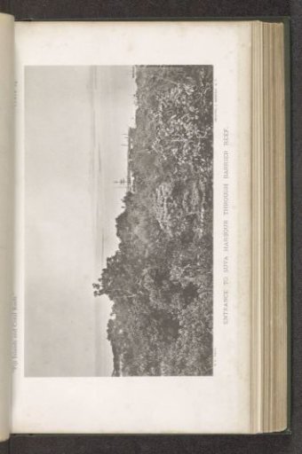 View of the harbor of Suva from a barrier reef
