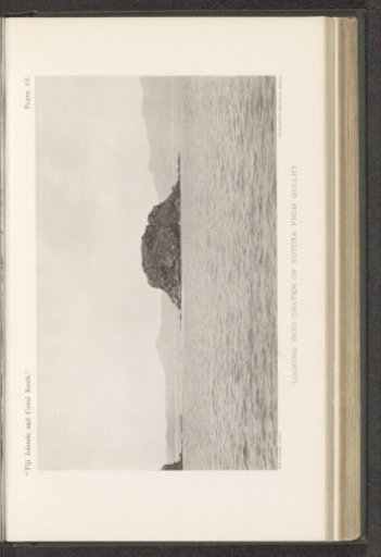 View of a crater basin in the sea at Totoya