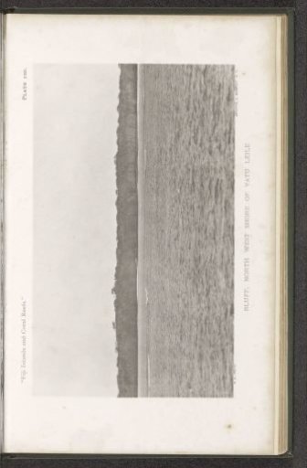 View of a cape on the northwest coast of Vatulele