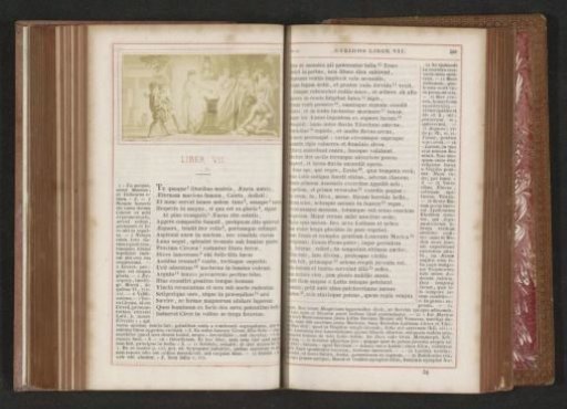 Photographic reproduction of a painting depicting King Latinus visiting the oracle of Faunus