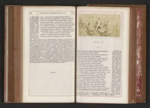 Photographic reproduction of a painting depicting Aeneas during the Battle of Latium