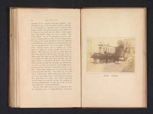 View of an ox wagon in Chihuahua