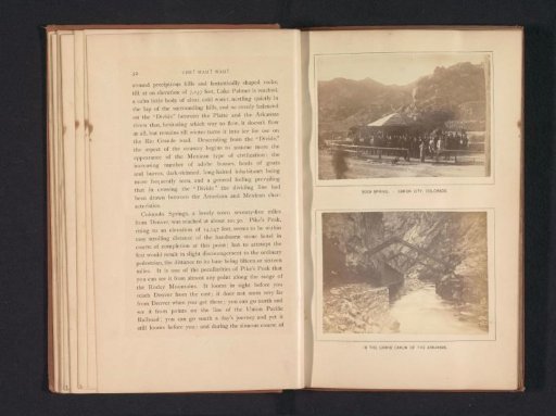 View of a traveling party in Canon City and by the water in the Grand Canyon in Arkansas