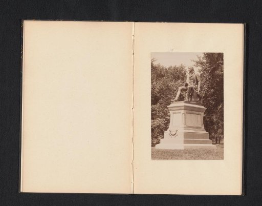 Statue of Robert Burns in Washington Park, Albany
