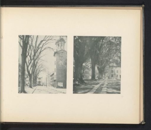 Two Views of the Campus of Yale University in New Haven