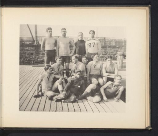 Group Portrait of Winning Athletes of Yale University in New Haven