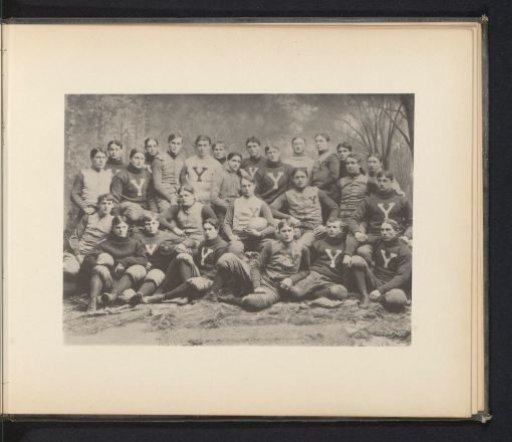 Group Portrait of the Rugby Team of Yale University in New Haven