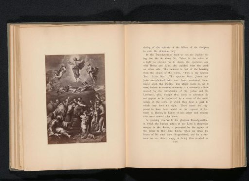 Photographic reproduction of a print after a painting depicting the Transfiguration
