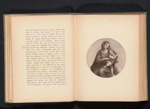 Photographic reproduction of a print after the painting Madonna di Foligno
