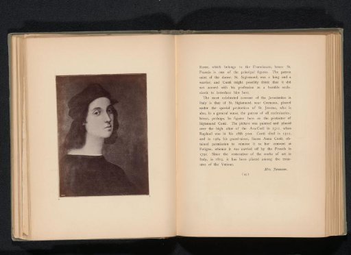 Photographic reproduction of a painting depicting a self-portrait by Raphael
