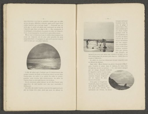 Three Women on a Beach and a View of a Rocky Coast