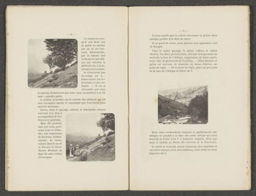 Two faces on a mountain path