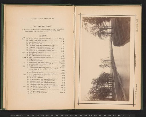View of a canal and a bridge in Belle Isle Park