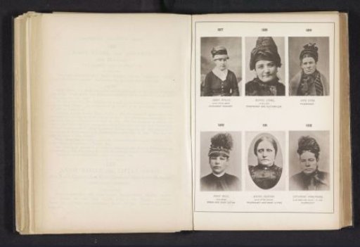 Six portraits of female pickpockets and swindlers