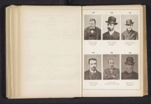 Six portraits of pickpockets
