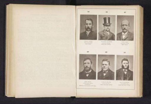 Six portraits of criminals