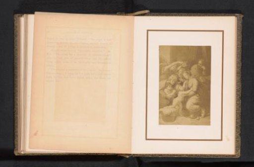 Photographic reproduction of a print after a painting, depicting the Holy Family