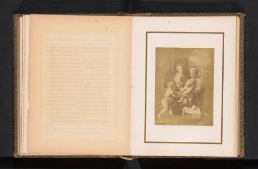 Photographic reproduction of a print after a painting, depicting Mary with Child and Saint Anne