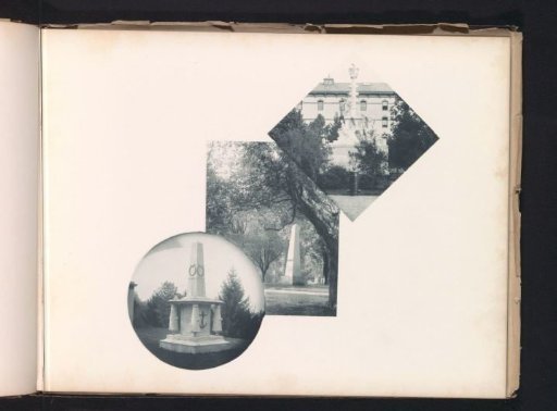 Three monuments on the grounds of the United States Naval Academy at Annapolis