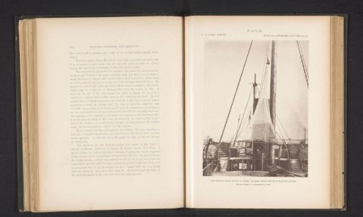 View of a trawl net on the deck of the George S. Blake
