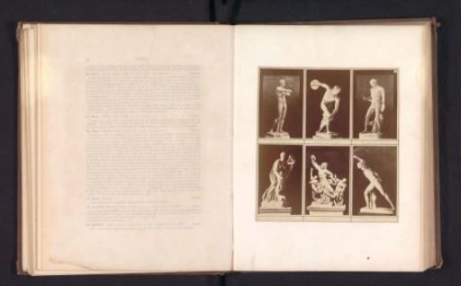 Six casts of antique sculptures including the Laocoön group, the Discobolus, and Niobe with her children