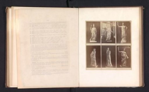 Six casts of antique sculptures of women, including Pallas Athena and Juno