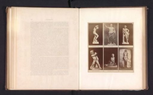 Nine casts of antique sculptures of fauns, Augustus, Antinous, and playing children, including the Resting Satyr by Praxiteles