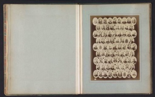 Composite group portrait of members of the National Assembly of 1874