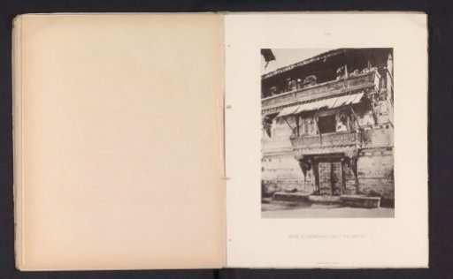 Façade of a house with a balcony in Ahmedabad, Gujarat, India