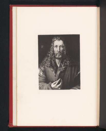 Photographic reproduction of a print after the self-portrait by Albrecht Dürer