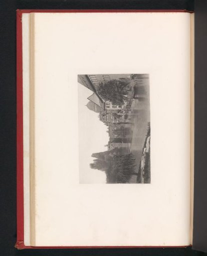 Photographic reproduction of a print of the Pegnitz in Nuremberg