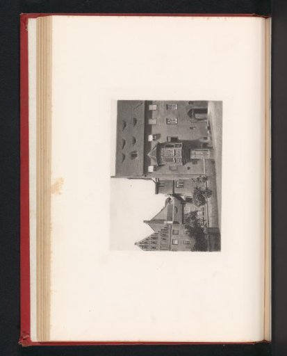 Photographic reproduction of a print of the rectory of the St. Sebaldus Church in Nuremberg